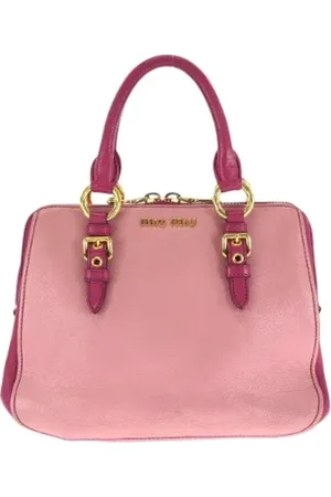 Miu Miu Dames, Pre-owned, Roze, Maat: ONE Size Leer