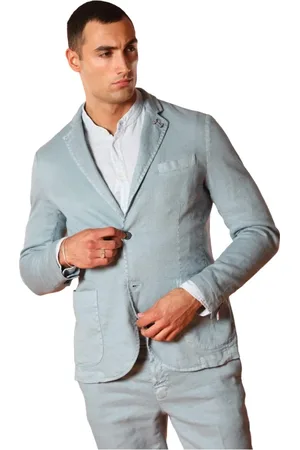 Masons Heren, Jassen, Blauw, Maat: 2XL Katoen