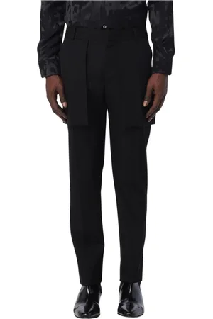 Alexander McQueen Heren, Broeken, Zwart, Maat: M Wol