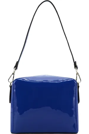Pourchet Paris Dames, Tassen, Blauw, Maat: ONE Size Leer