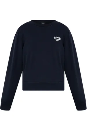 A.P.C. Dames, Sweatshirts & Hoodies, Blauw, Maat: S Katoen
