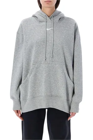 Nike Dames, Sweatshirts & Hoodies, Grijs, Maat: L Katoen