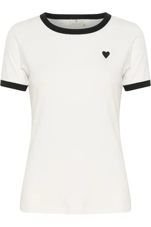 Kaffe Dames, Tops, Wit, Maat: XL