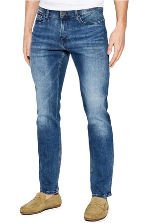 Tommy Hilfiger Heren, Jeans, Blauw, Maat: W32 L32 Katoen