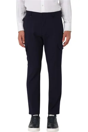 HUGO BOSS Heren, Broeken, Blauw, Maat: L