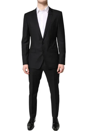 Dolce & Gabbana Heren, Pakken, Zwart, Maat: S Wol