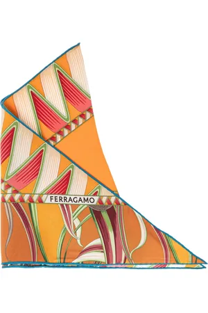 Salvatore Ferragamo Dames, Accessoires, Oranje, Maat: ONE Size Zijde