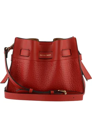 Pourchet Paris Dames, Tassen, Rood, Maat: ONE Size Leer