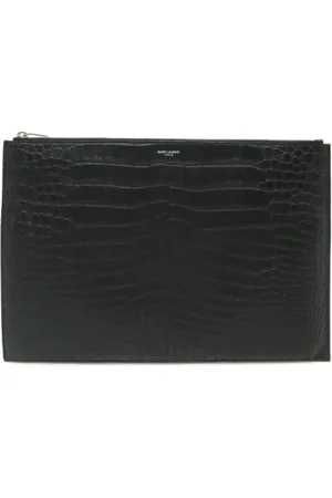 Saint Laurent Dames, Pre-owned, Zwart, Maat: ONE Size Leer