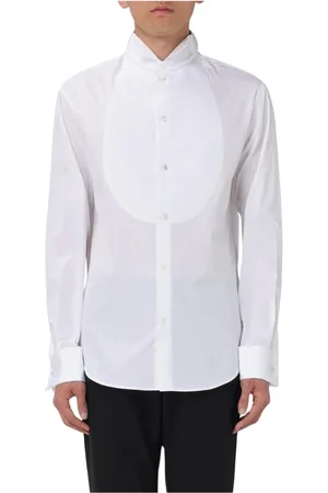 Emporio Armani Heren, Overhemden, Wit, Maat: 2XL Katoen