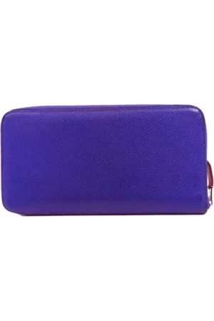 Hermès Dames, Pre-owned, Blauw, Maat: ONE Size Leer