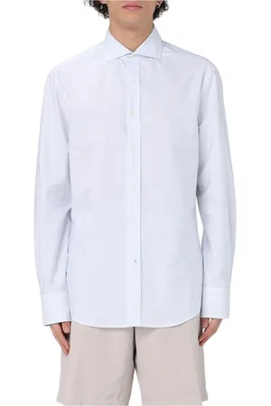 Brunello Cucinelli Heren, Overhemden, Wit, Maat: XL Katoen
