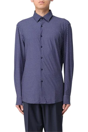 HUGO BOSS Heren, Overhemden, Blauw, Maat: L