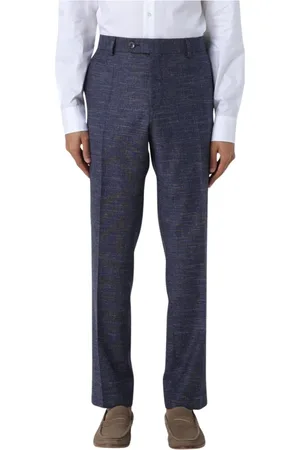 HUGO BOSS Heren, Broeken, Blauw, Maat: 2XL Leer