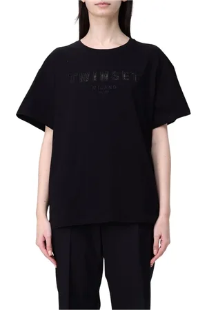 Twin-Set Dames, Tops, Zwart, Maat: 2XL