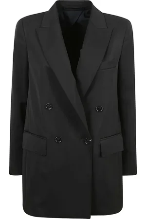 Max Mara Dames, Jassen, Zwart, Maat: 2XS Wol