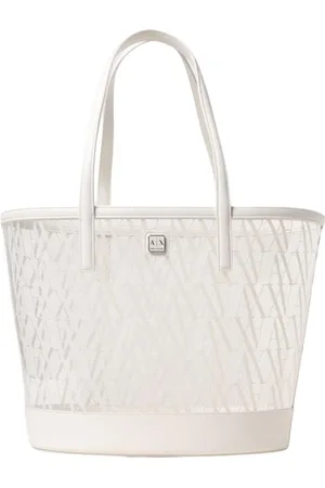 Armani Exchange Dames, Tassen, Wit, Maat: ONE Size Leer