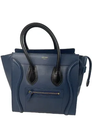Céline Dames, Pre-owned, Blauw, Maat: ONE Size Leer