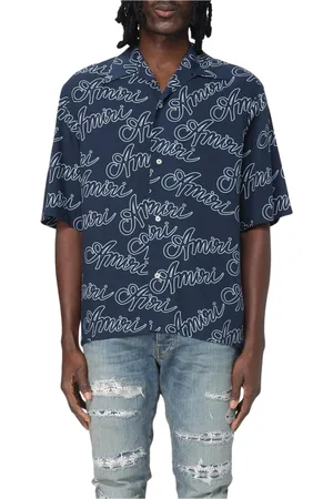 AMIRI Heren, Overhemden, Blauw, Maat: L Zijde