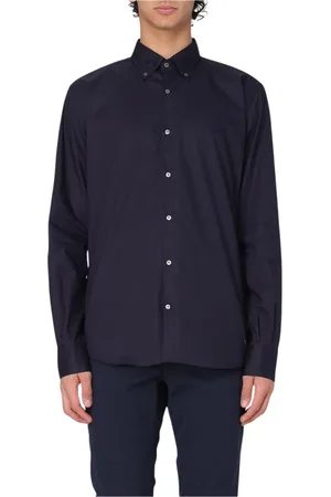 BROOKSFIELD Heren, Overhemden, Blauw, Maat: 2XL Katoen
