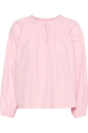 Saint Tropez Dames, Blouses & Shirts, Roze, Maat: XS Katoen