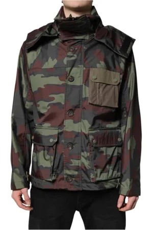 Dolce & Gabbana Heren, Jassen, Veelkleurig, Maat: 2XL Katoen