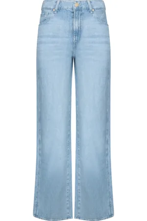 7 for all Mankind Dames, Jeans, Blauw, Maat: W26 Denim