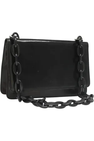 Prada Dames, Pre-owned, Zwart, Maat: ONE Size Leer