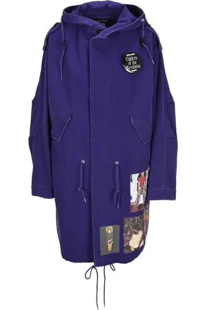 RAF SIMONS Dames, Mantels, Blauw, Maat: 2XS Katoen