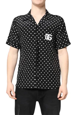 Dolce & Gabbana Heren, Overhemden, Zwart, Maat: XS Zijde