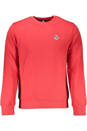 North Sails Heren, Sweatshirts & Hoodies, Rood, Maat: 2XL Katoen