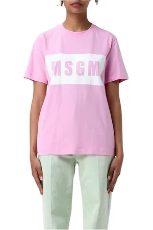 Msgm Dames, Tops, Roze, Maat: S Katoen