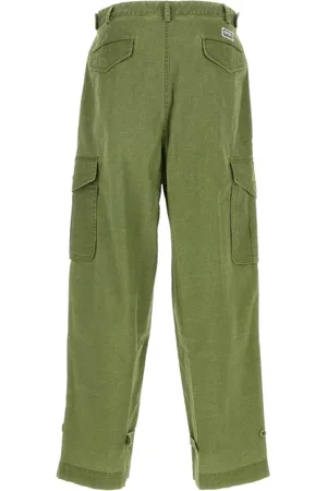Kenzo Heren, Broeken, Groen, Maat: XS Katoen