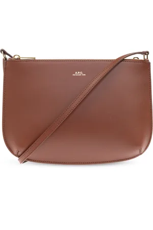 A.P.C. Dames, Tassen, Bruin, Maat: ONE Size Leer