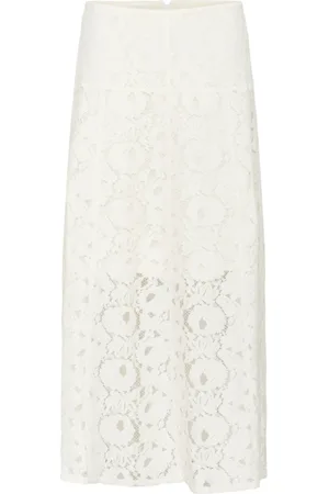 Soaked in Luxury Dames, Rokken, Wit, Maat: 2XL Katoen