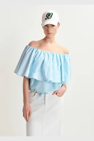Essentiel Antwerp Dames, Blouses & Shirts, Blauw, Maat: XL