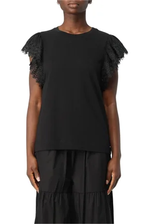Twin-Set Dames, Tops, Zwart, Maat: M