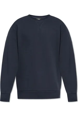 A.P.C. Heren, Sweatshirts & Hoodies, Blauw, Maat: S Katoen