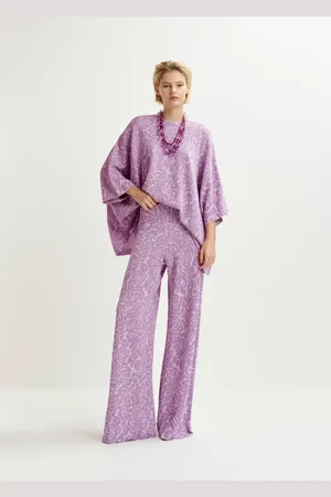 Essentiel Antwerp Dames, Broeken, Paars, Maat: XS