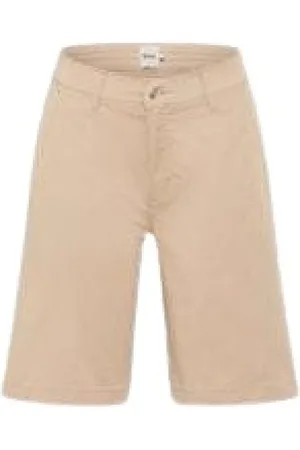 Brax Dames, Korte broeken, Bruin, Maat: L