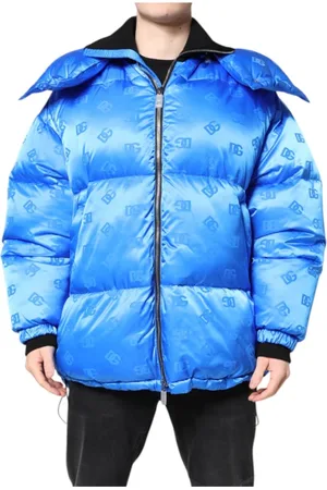 Dolce & Gabbana Heren, Jassen, Blauw, Maat: XL Nylon