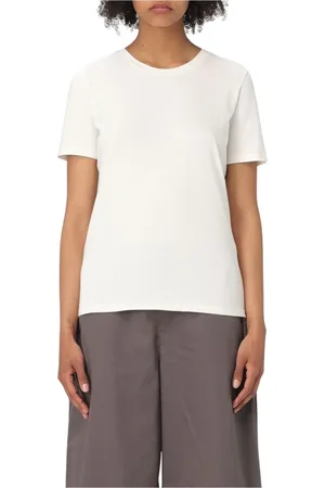 Max Mara Dames, Tops, Wit, Maat: M Katoen