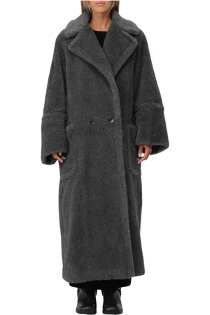 Max Mara Dames, Mantels, Grijs, Maat: XS
