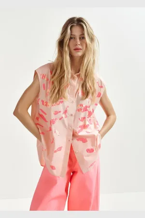 Essentiel Antwerp Dames, Blouses & Shirts, Roze, Maat: S