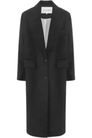 MARGAUX LONNBERG Dames, Mantels, Grijs, Maat: XS Wol