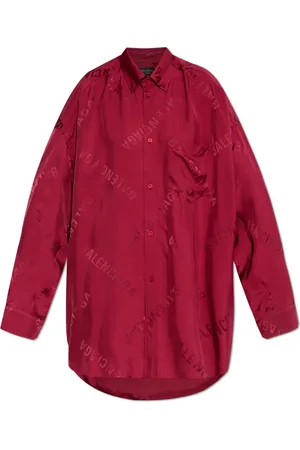 Balenciaga Dames, Blouses & Shirts, Rood, Maat: M Viscose