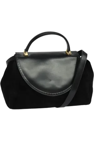 Salvatore Ferragamo Dames, Pre-owned, Zwart, Maat: ONE Size Leer