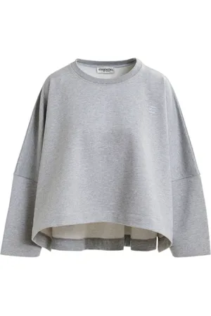Essentiel Antwerp Dames, Sweatshirts & Hoodies, Grijs, Maat: M Katoen
