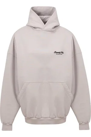 Balenciaga Heren, Sweatshirts & Hoodies, Grijs, Maat: L Katoen