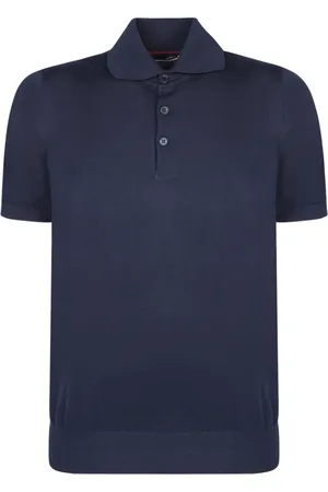Brunello Cucinelli Heren, Tops, Blauw, Maat: M Katoen